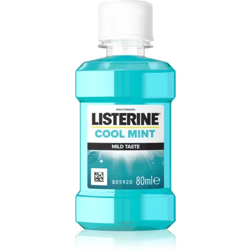 Listerine Cool Mint Mild Taste ústna voda bez alkoholu príchuť Cool Mint 80 ml