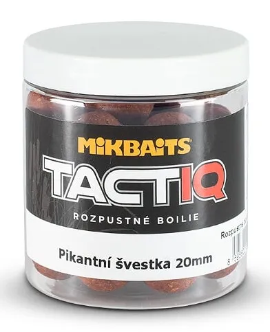 Mikbaits rozpustné boilies tactiq pikantná slivka 250 ml - 20 mm