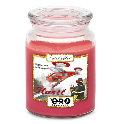 Sviečka Moderný hasič (Vôňa sviečky: Višne v čokoláde)