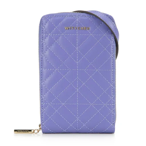 Prešívaná kožená mini kabelka 95-2E-663-V