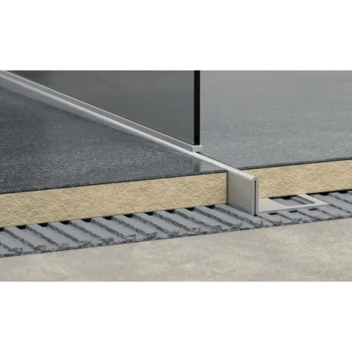 Lišta pravá Havos kartáčovaný, nerez, dĺžka 120 cm, výška hrany 12 mm, SPNRZK12120P