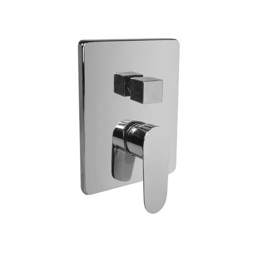 Mereo Sprchová podomietková batéria s prepínačom, Viana, Mbox, hranatý kryt, chróm CBE60106C