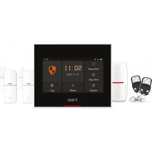 iGET HOME X5 Advanced - Domový Wi-Fi smart alarm s LCD, kompletný set, podpora Tuya