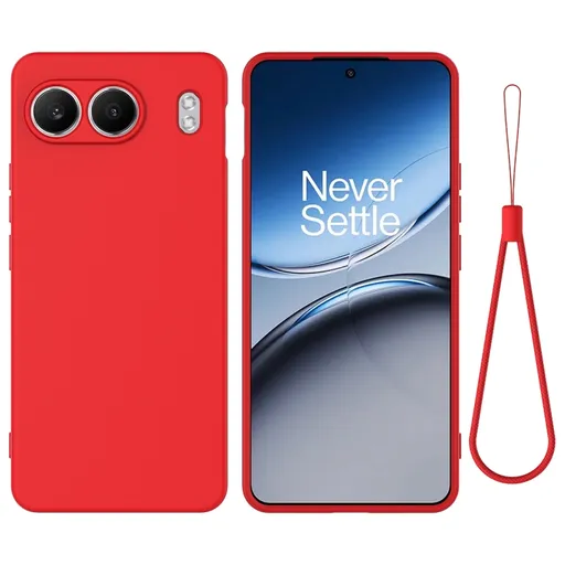 RUBBER Ochranný kryt pre OnePlus Nord 4 5G červený