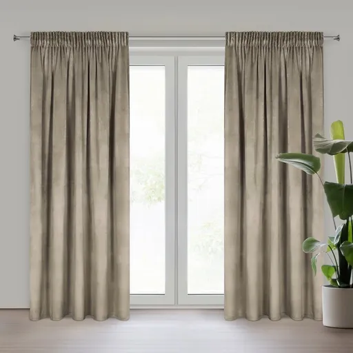 ArtFir Záves ROSA P | hnedá 140 x 270 cm