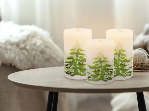 Vosková LED sviečka MOON IN THE ROOM ML45 sada 3ks