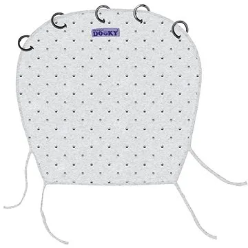 Dooky, univerzálna clona Design Light Grey Crowns (5038278001684)