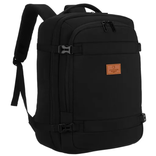 Cestovný batoh z polyesteru v čiernej farbe – Peterson