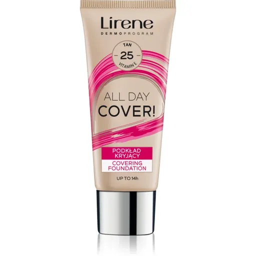 Lirene Vitamin E krycí fluidný make-up odtieň 25 Tanned 30 ml