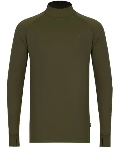 Korda termo prádlo mock neck thermal ls shirt dark olive - xxl