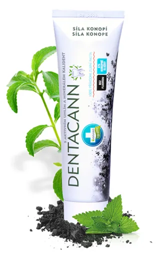 Annabis DENTACANN prírodná zubná pasta konopná s aktívnym uhlím 100g