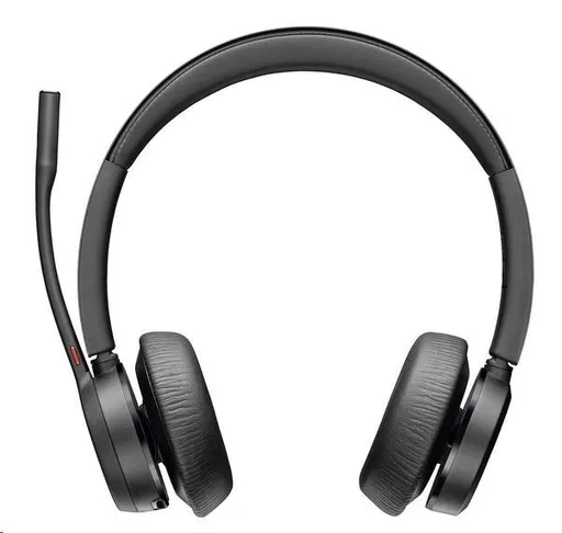 Poly Voyager 4320 MS Teams bezdrôtová náhlavná súprava, BT700 USB-C adaptér, stereo, nabíjací stojan