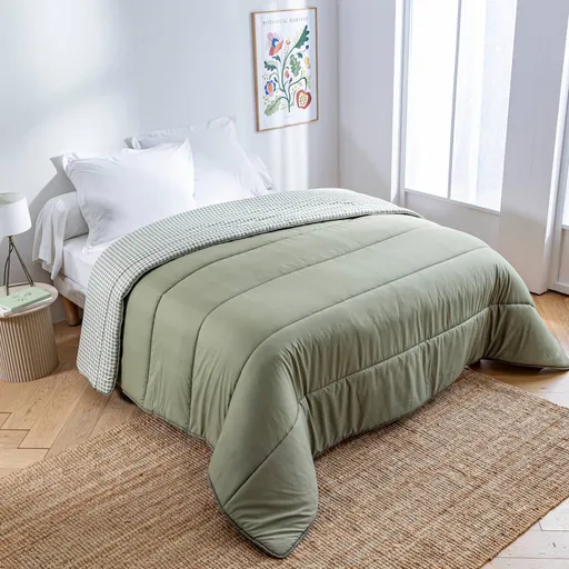 Prikrývka s vichy kockovaným vzorom, z mikrovlákna 400g/m2