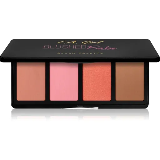 L.A. Girl Cosmetics Fanatic paleta líceniek odtieň Blushed Babe 4x4 g