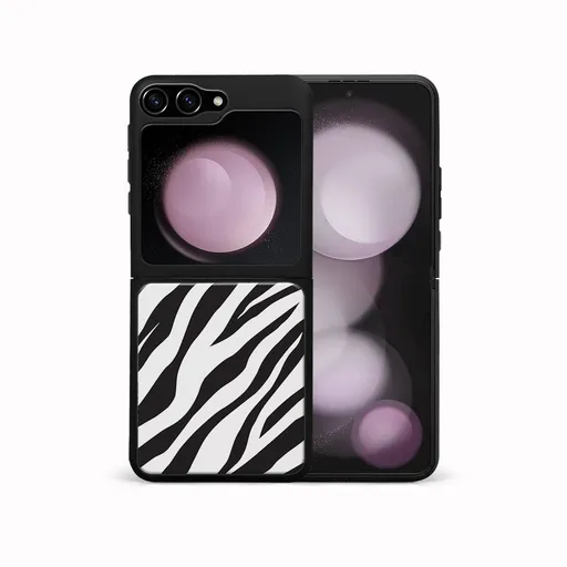 MY ART Ochranný kryt pre Samsung Galaxy Z Flip7 FE 5G / Flip6 5G ZEBRA (237)