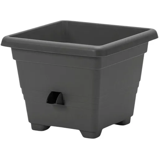 Plastia Kvetináč samozavlažovací BERGAMOT, antracit, 30 x 30 cm