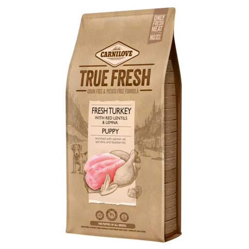 CARNILOVE Dog true fresh turkey puppy pre psov 1 ks, Hmotnosť balenia: 4 kg