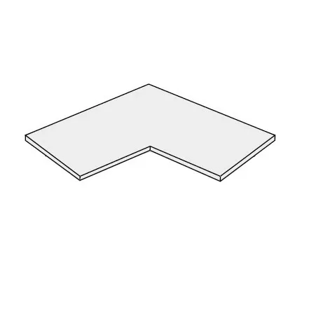 ArtExt Kuchynská skrinka spodná rohová PLATINIUM | D12 90 Prevedenie: Polica do D12/90 Grey