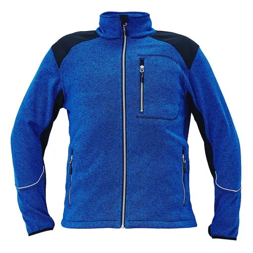 Cerva Pánska pletená mikina BOYER - Kráľovská modrá | 3XL