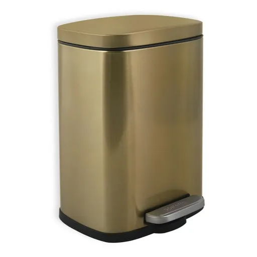 Spirella Spirella pedálový odpadkový kôš akira kartáčovaná nerez oceľ zlatá 5 l 10.21232