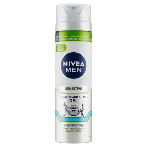 NIVEA Men Sensitive Gél na holenie na 3-dňové strnisko 200 ml