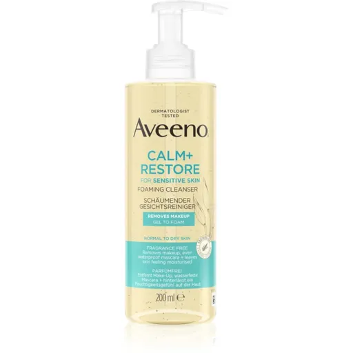 Aveeno Calm + Restore čistiaca pena na tvár 200 ml