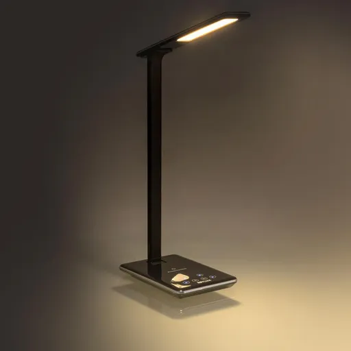 RTL 198 stm.LED lampa čierna Qi 5W RETLUX