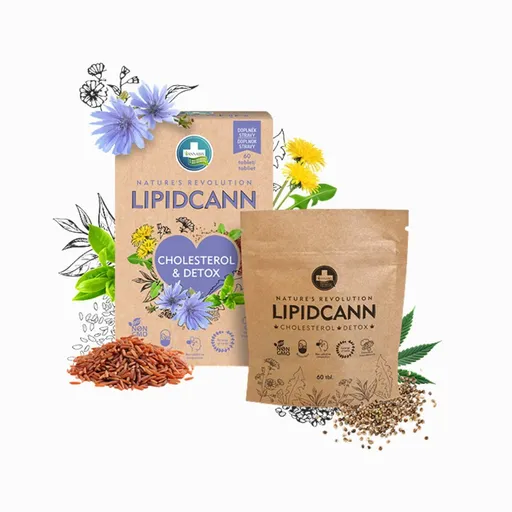 LIPIDCANN CHOLESTEROL a DETOX doplnok stravy - 60 tabliet - Annabis