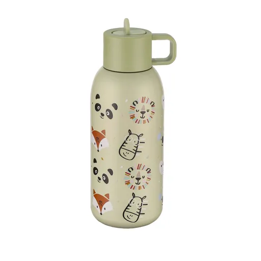 TERMOSKA 350 ML ZELENÁ S POTLAČOU ZVIERAT
