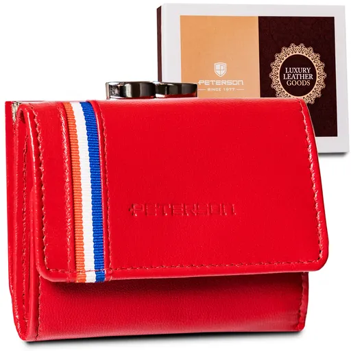 Malá, kožená peňaženka pre ženy so systémom RFID Protect — Peterson