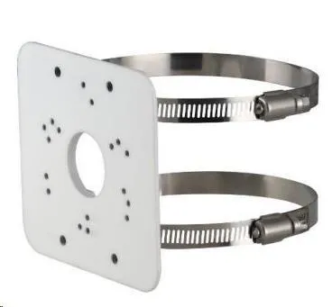 Dahua PFA152-E, držiak pre montáž kamery na stĺp, Hliník, SUS304, Biely