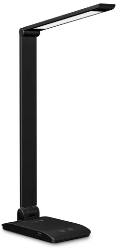 CONNECT IT BRIGHT stolná LED lampička, USB-A výstrup, ČIERNA