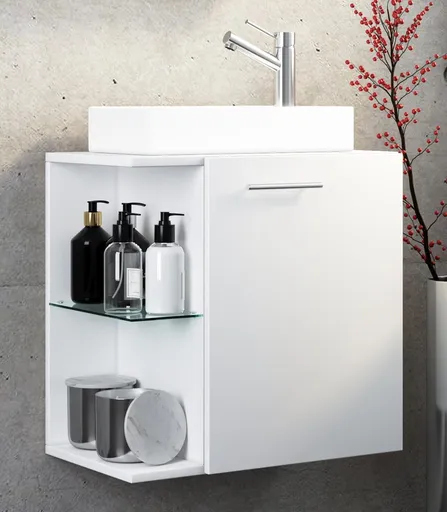 VCM 2dílné umyvadlo pro hosty Hausa, bílá