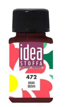 MAIMERI IDEA STOFFA - Farby na textil 472 - brown, 60 ml