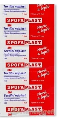 3M SPOFAPLAST č.156N Náplasť strips( 72mmx19mm) kusová  5ks
