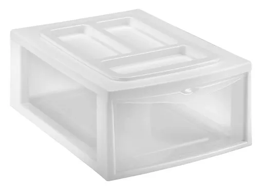 Plastový regál 1 zásuvka HEIDRUN 38x27x14cm MIX farieb