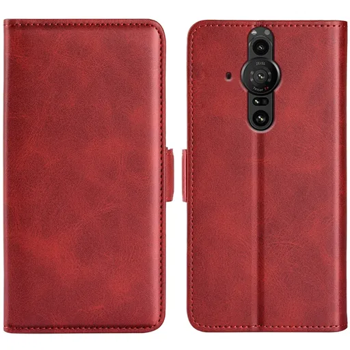 SIDE Peňaženkové puzdro pre Sony Xperia Pro-I červené