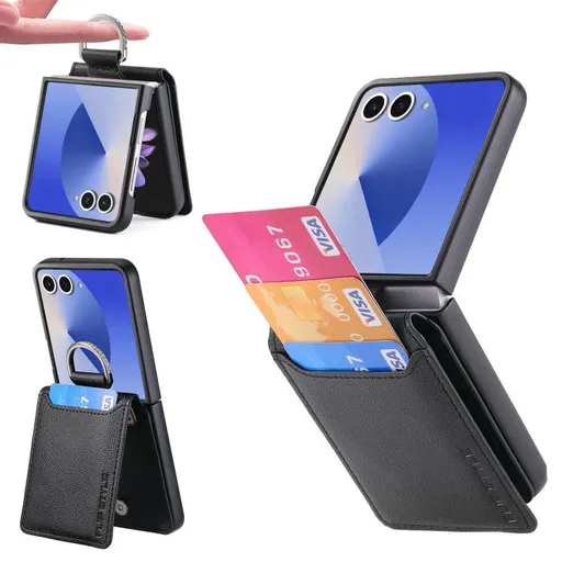 CARD Kryt s priehradkami pre karty Samsung Galaxy Z Flip7 5G čierny