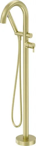 DEANTE - Silia kartáčované zlato Vaňová batéria, voľne stojaca, so sprchovacím setom BQS_R17N