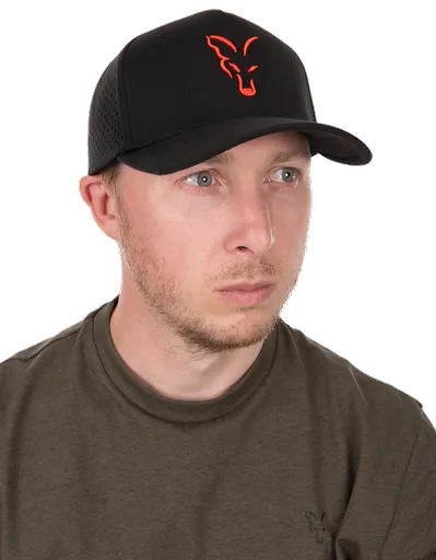 Fox šiltovka collection baseball cap black orange