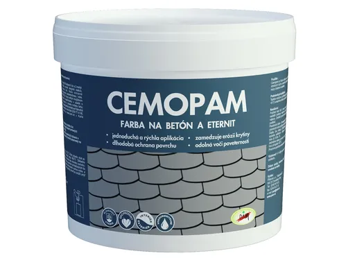 Cemopam - ochranný náter na betónové škridly 7 kg sivá