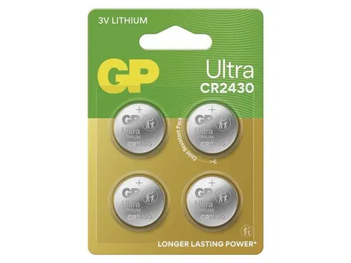 Batéria CR2430 GP Ultra Lithium 4ks