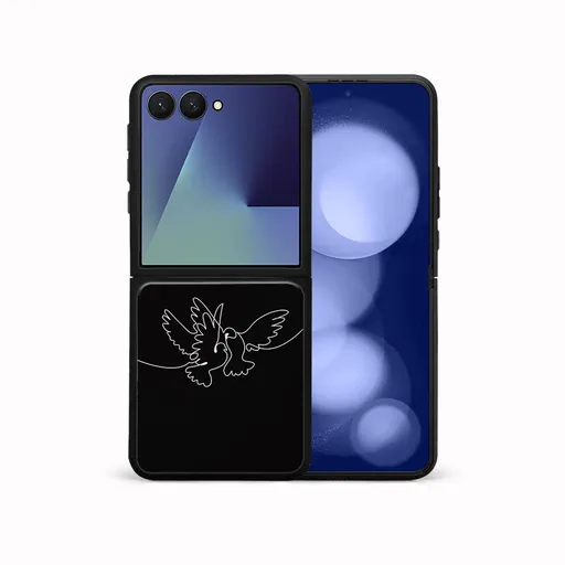 MY ART Ochranný kryt pre Samsung Galaxy Z Flip7 5G WHITE DOVE (195)