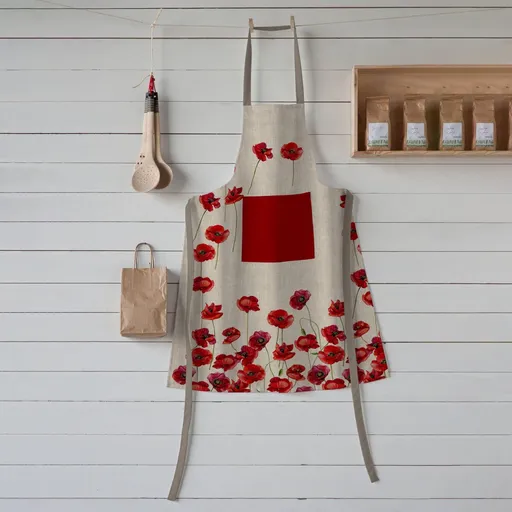 Zástera s trakmi, potlač vlčích makov