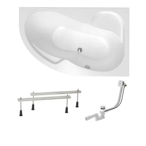 Asymetrická vaňa Laguna Fortuna Plus 150x100 cm akrylát pravá SIKOFO1500PAPN