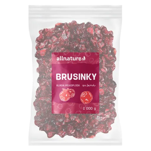 ALLNATURE Brusnica sušená 1000 g