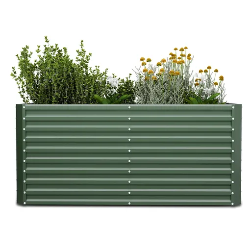 Blumfeldt High Grow Straight vyvýšený záhon, 1800 L, Ergonomický, Odolný voči poveternostným vplyvom, Otvorená základňa