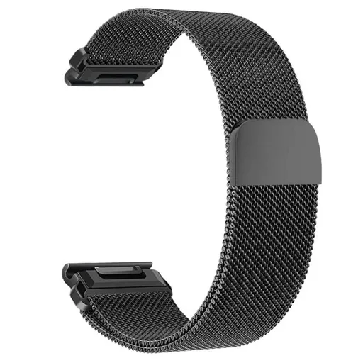 MILANESE Kovový remienok pre Garmin šírka 20mm čierny