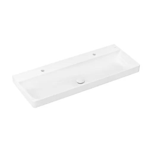 Hansgrohe Xelu Q umývadlo 120x48 cm s dvoma otvormi pre batériu 61044450
