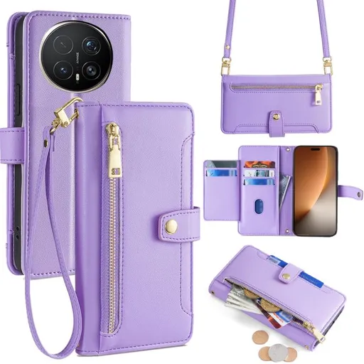 PASTEL Peňaženkové puzdro pre Honor Magic8 Pro 5G fialové